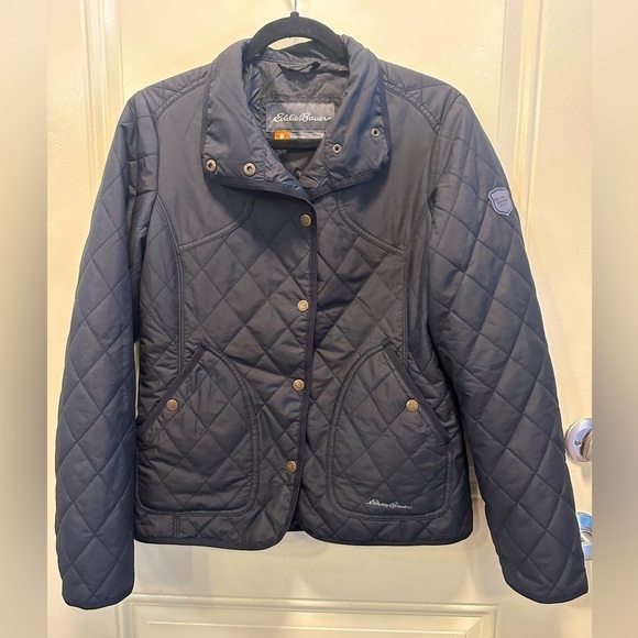 Eddie Bauer Quilted Black Women’s Jacket Modern Practical , size Small - Picture 1 of 11